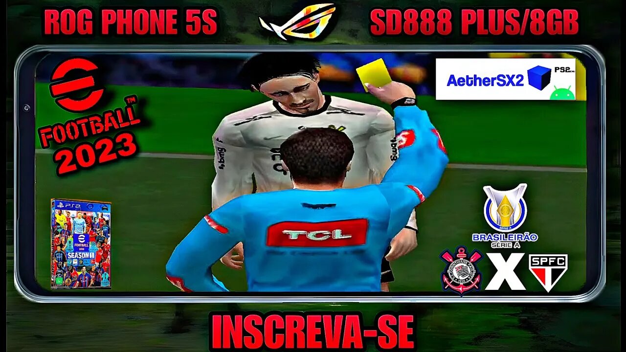 EFOOTBALL 2023 - AetherSX2 Emulator PlayStation 2 para Android - Brasileirão 2023 - Corinthians