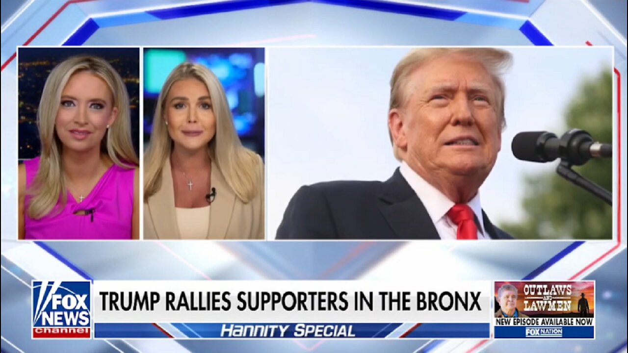 TRUMP RALLIES SUPPORTERS IN THE BRONX