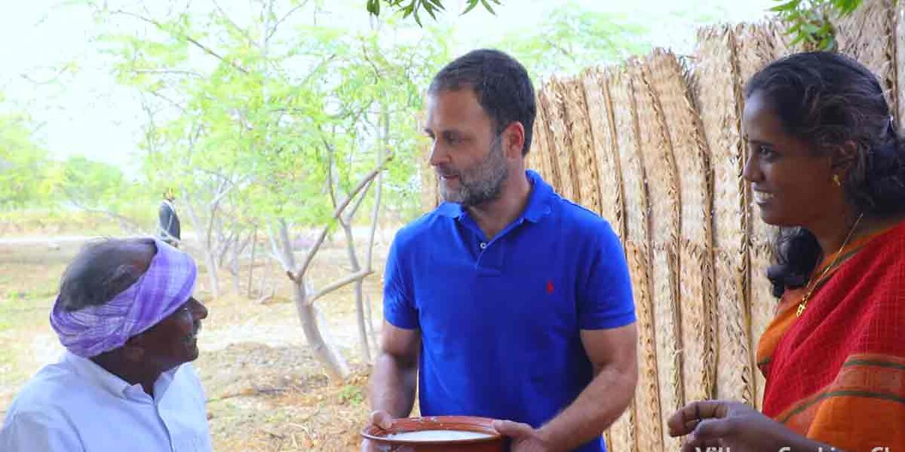 Indian Congress leader Rahul Gandhi cooking