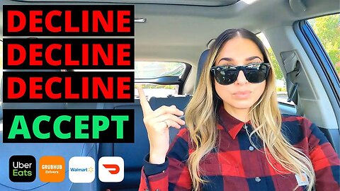 Decline For A Good Offer | DoorDash, Uber Eats, GrubHub, Walmart Spark Driver Ride Along