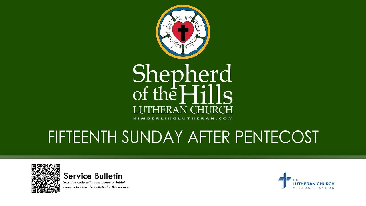 2023-09-10 - FIFTEENTH SUNDAY AFTER PENTECOST