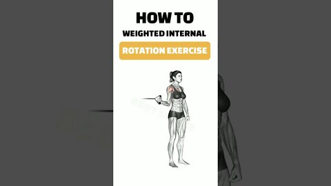 How To WEIGHTED INTERNAL ROTATION EXERCISE #short #shorts #shortvideo #ytshorts #fitness #gym