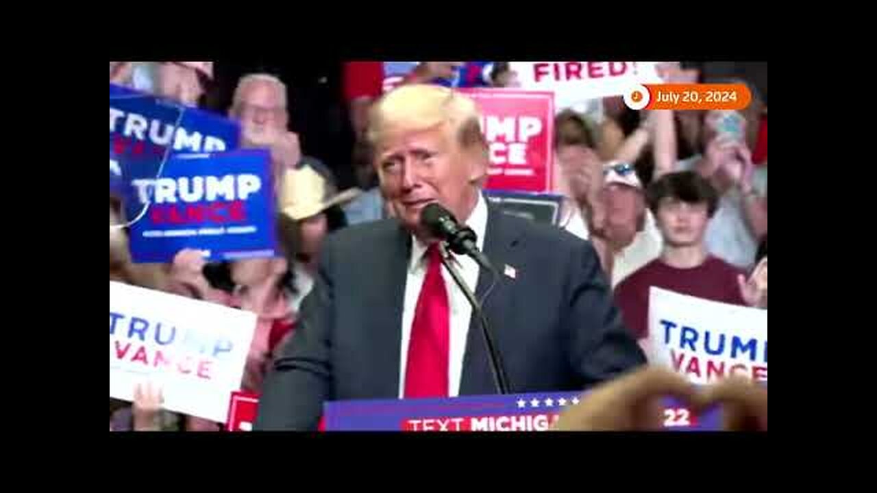 Trump says 'I took a bullet for democracy' | REUTERS