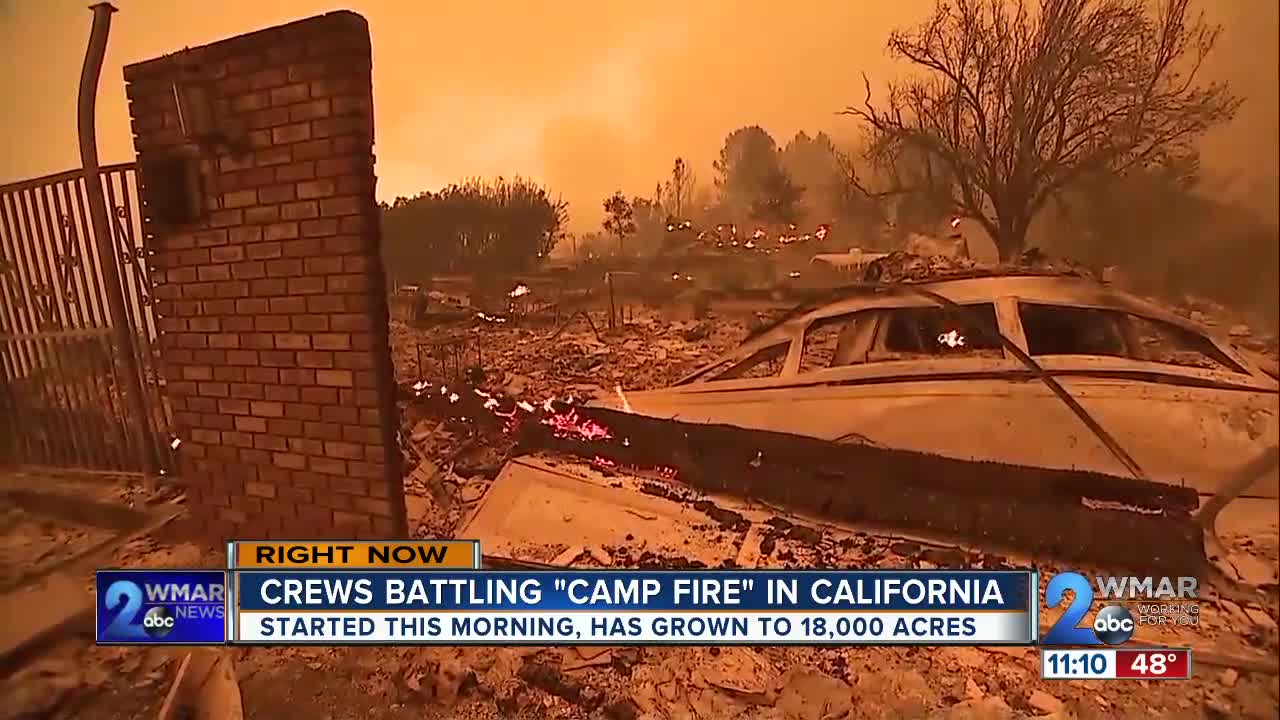 Fires rage near Los Angeles