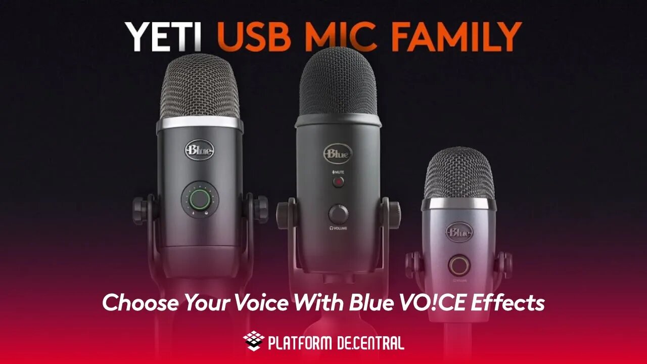Choose Your Voice With Blue VO!CE Effects for Yeti Family Mics