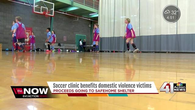 Metro soccer clinic benefits Johnson County domestic violence shelter