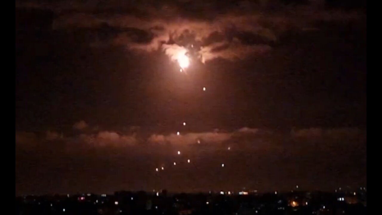 Tamir Iron dome missiles repelled various rockets in the Gaza Strip