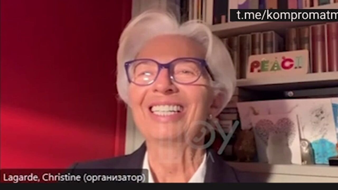 Christine Lagarde, president of the European Central Bank.....caught by the Russian hacker