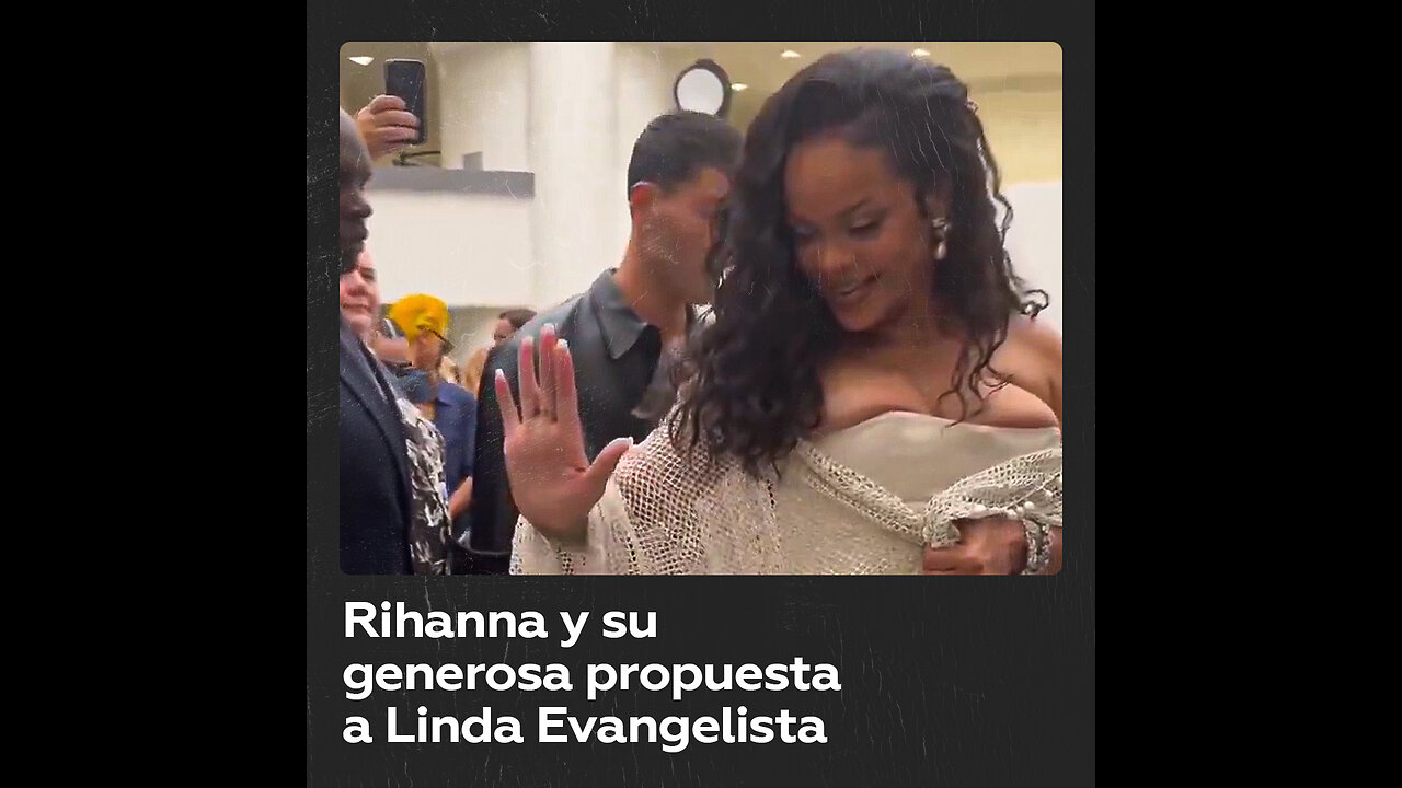 Rihanna ofrece ayuda a modelo en evento de moda en Nueva York