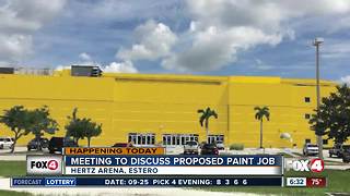 Proposed Hertz Arena paint scheme to be discussed Wednesday