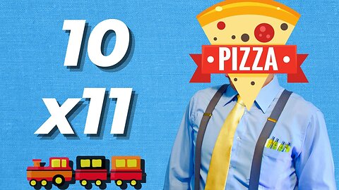 Multiply by 10 | Ten times Table | 10 Pizzas Song | Learn How to Multiply by 10 in 2nd Grade