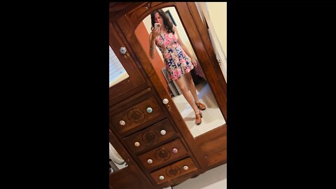 #vintage repurposed Hawaiian dress #thrifted