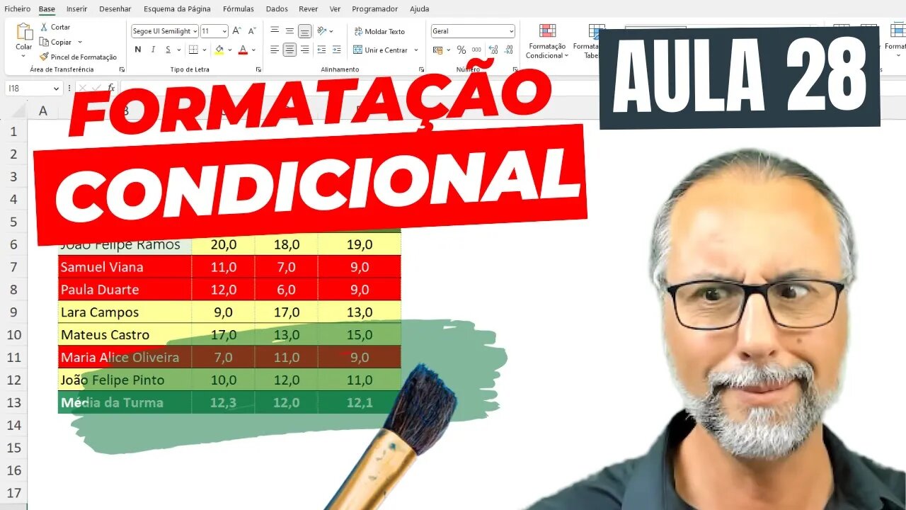 🎓 Aula 28: Transforme o Seu Excel com Formatação Condicional! 🎨📊