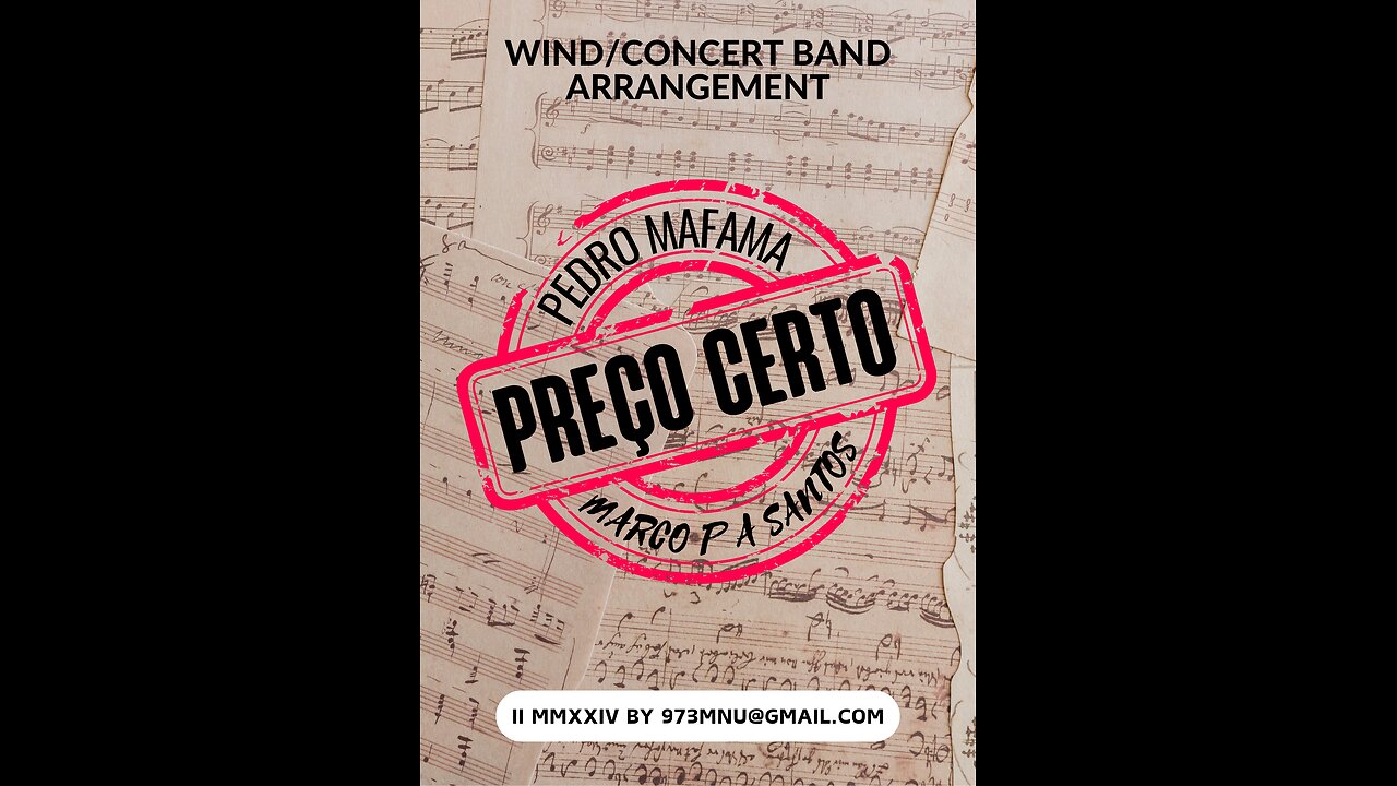 PREÇO CERTO (Pedro Mafama) | Wind/Concert Band Arrangement