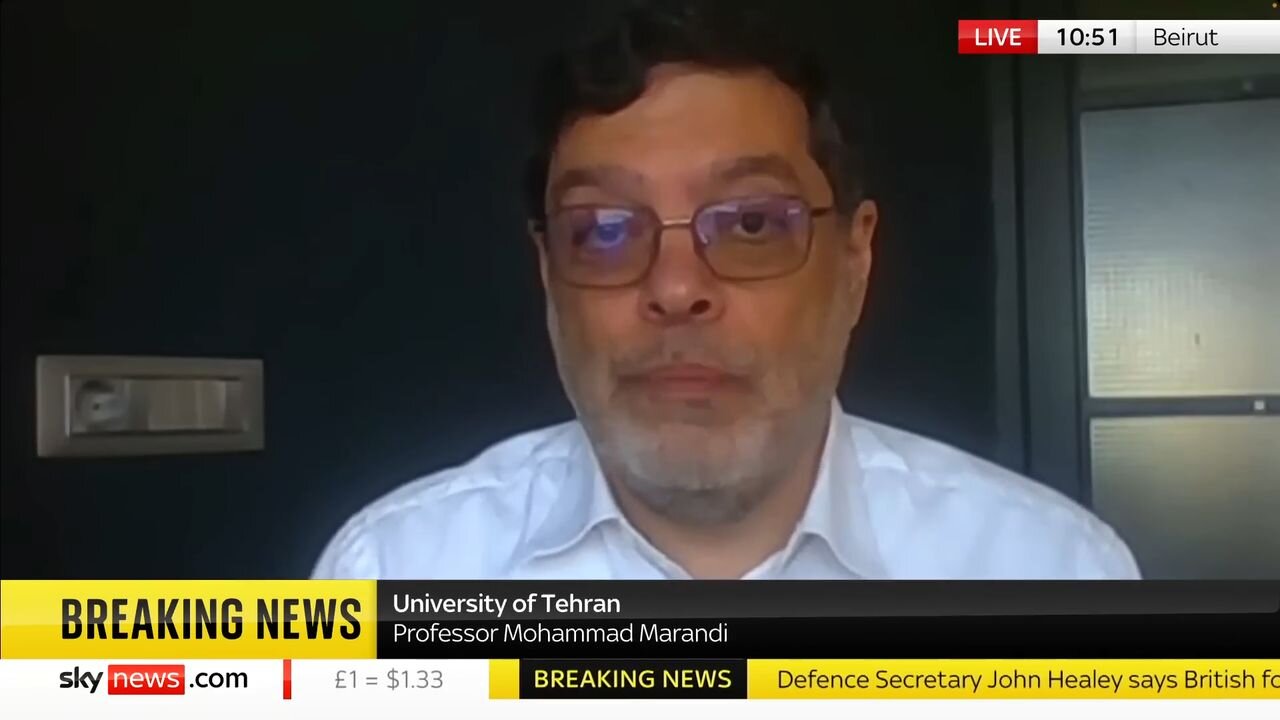 Profesor z univerzity v Teheránu setřel redaktora britské stanice, že Izrael je rasistická kolonie!