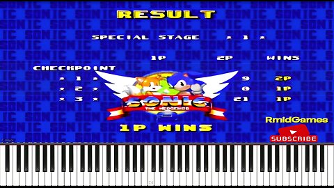 Sonic The Hedgehog 2 - 2 Player Results Piano MIDI