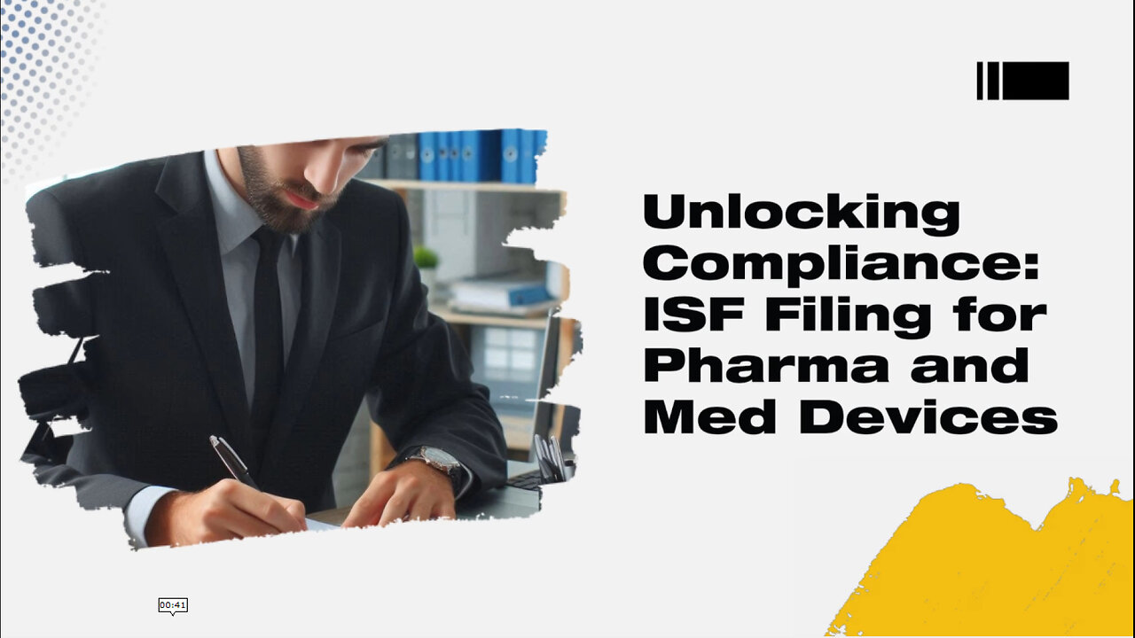 The Importance of ISF Filing: Ensuring Smooth Flow of Pharmaceutical Imports