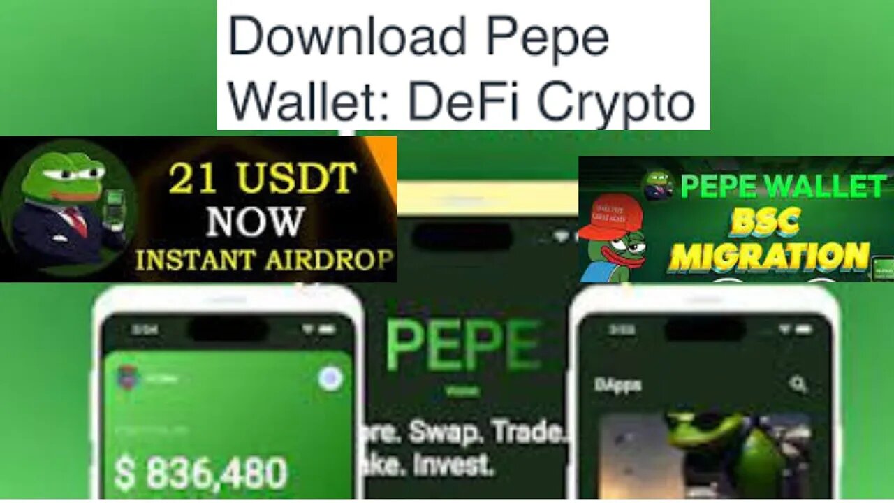 AIRDROP PEPE WALLET DE $21 DÓLARES GRÁTIS