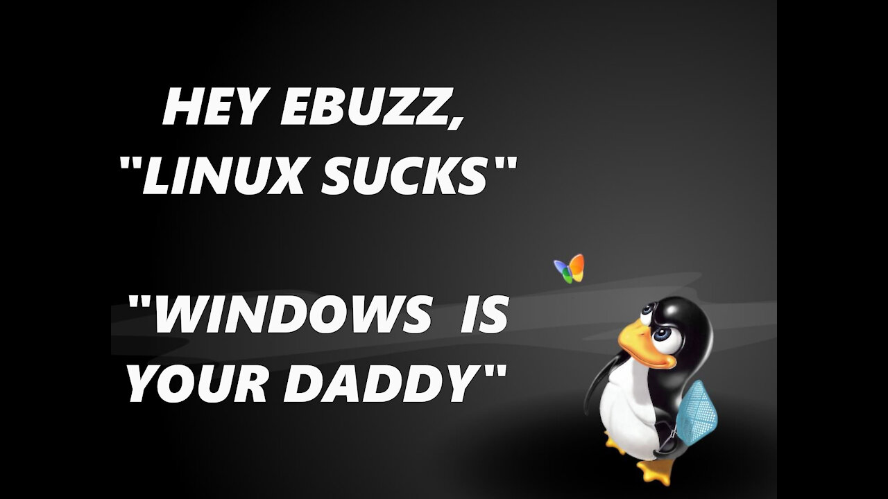 Hey Ebuzz "Linux Sucks" | "Windows Is Your Daddy"