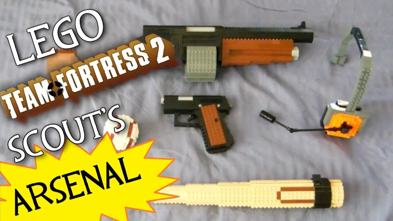 Team Fortress 2: LEGO Scout's FULL Arsenal (Baby Face's Blaster, Pocket Pistol, Headset, etc.)