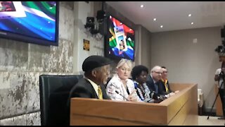 SOUTH AFRICA - Cape Town - Joint-Opposition Parties address the media on Constitutional Review process (cell phone video) (6df)