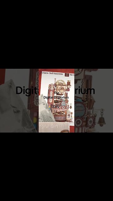 Robotime ROKR Marble Chocolate Factory 3D Wooden Puzzle Games Assembly Model