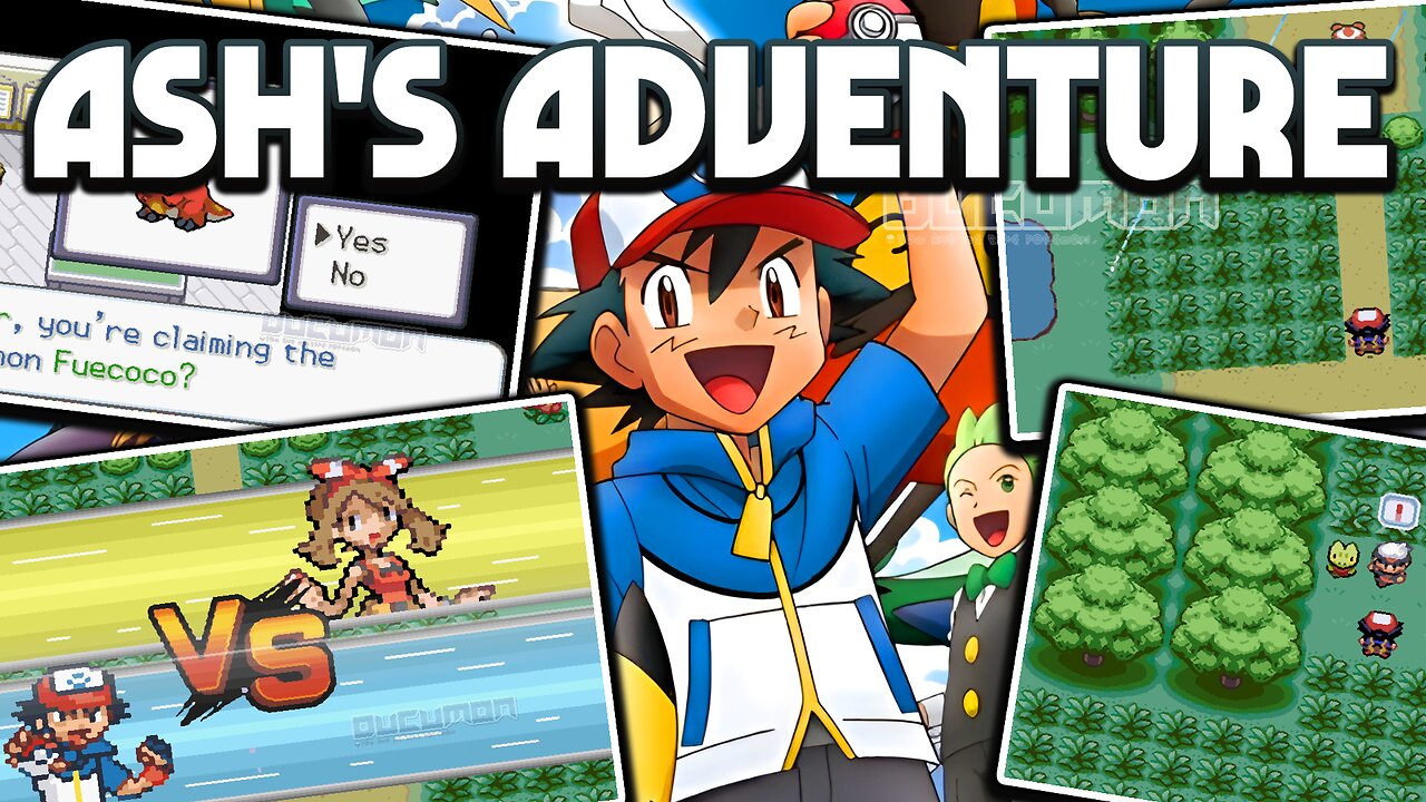 Pokemon Ash's Adventure - GBA ROM Hack, play as Ash Ketchum in Kanto with new rivals, gen 9