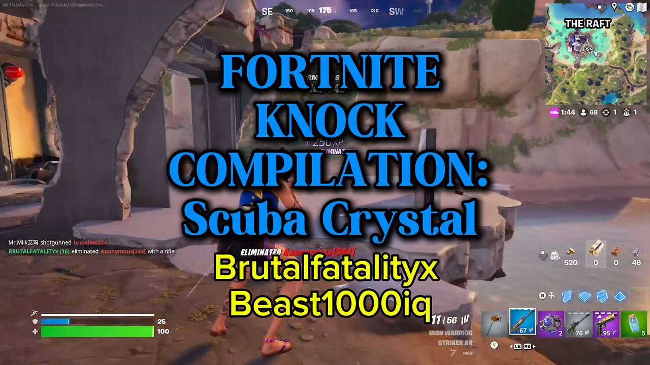 Fortnite Knock Compilation: Scuba Crystal