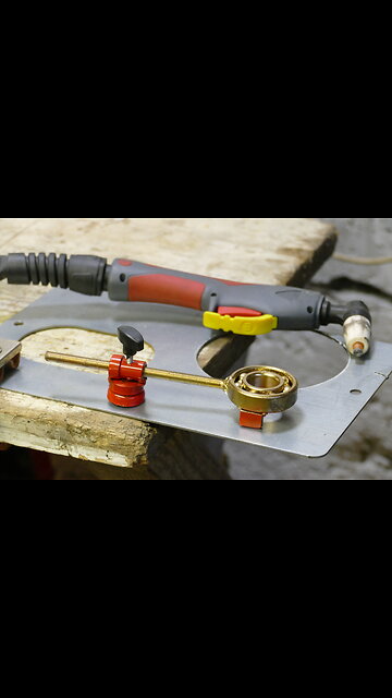 #plasma Homemade Adjustable circle with a magnetic base for Plasma Cutting