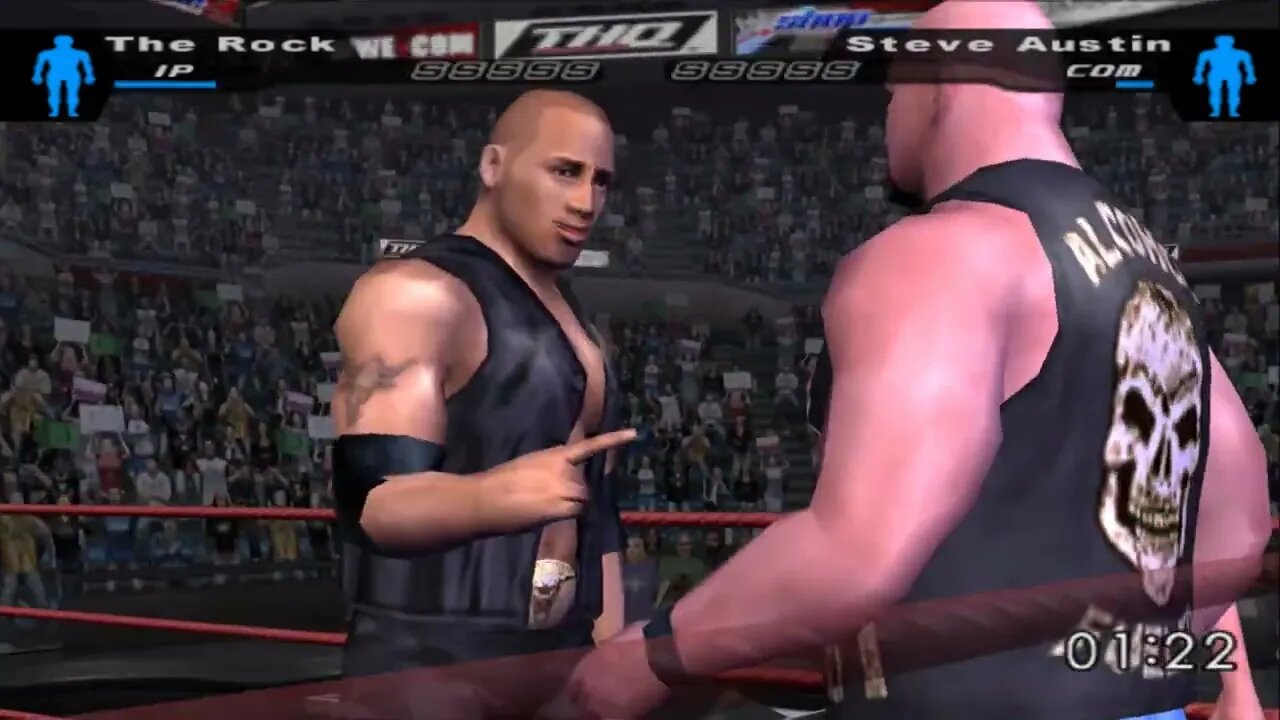 Hollywod Rock (1p) vs Stone Cold | Can i beat Steve in legend mode | WWE HCTP | PCSX2 gameplay