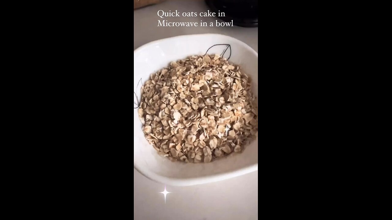 Quick oats cake in the Microwave