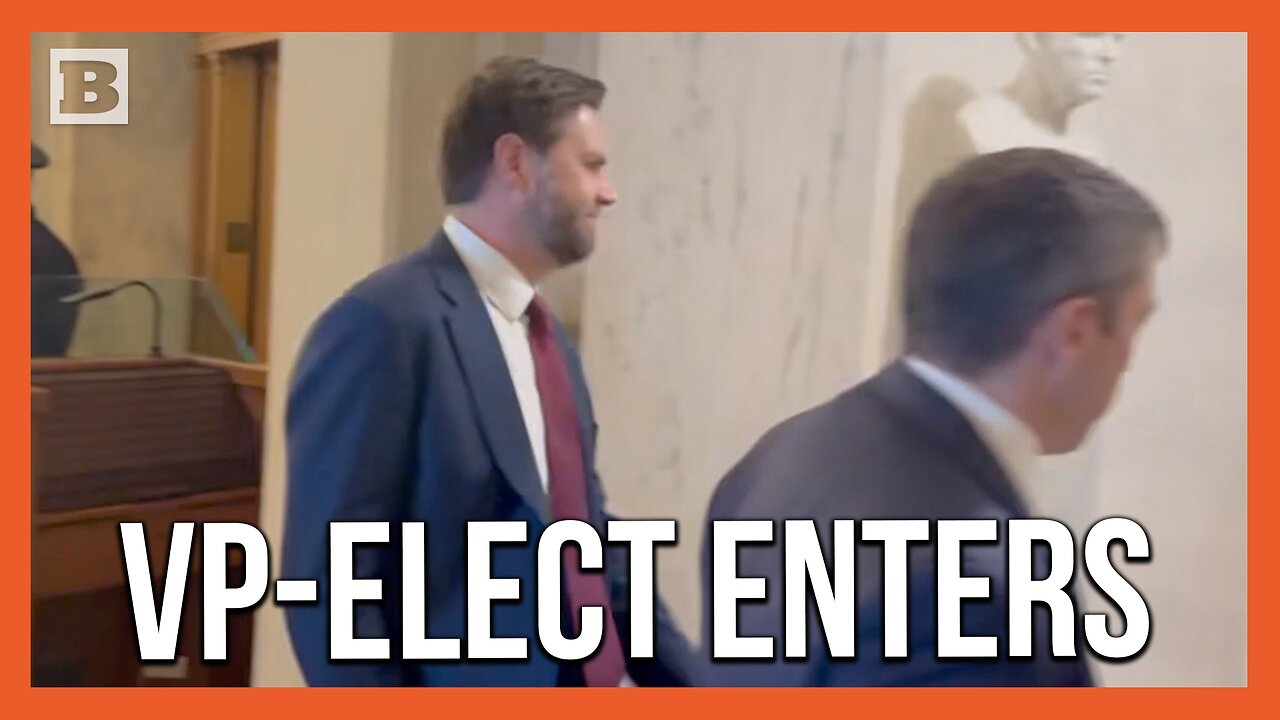 VP-Elect JD Vance Walks Into U.S. Capitol Day of Senate Majority Leader Vote