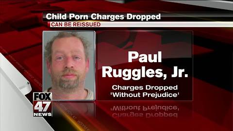 Child porn charges dropped against Mid-Michigan man