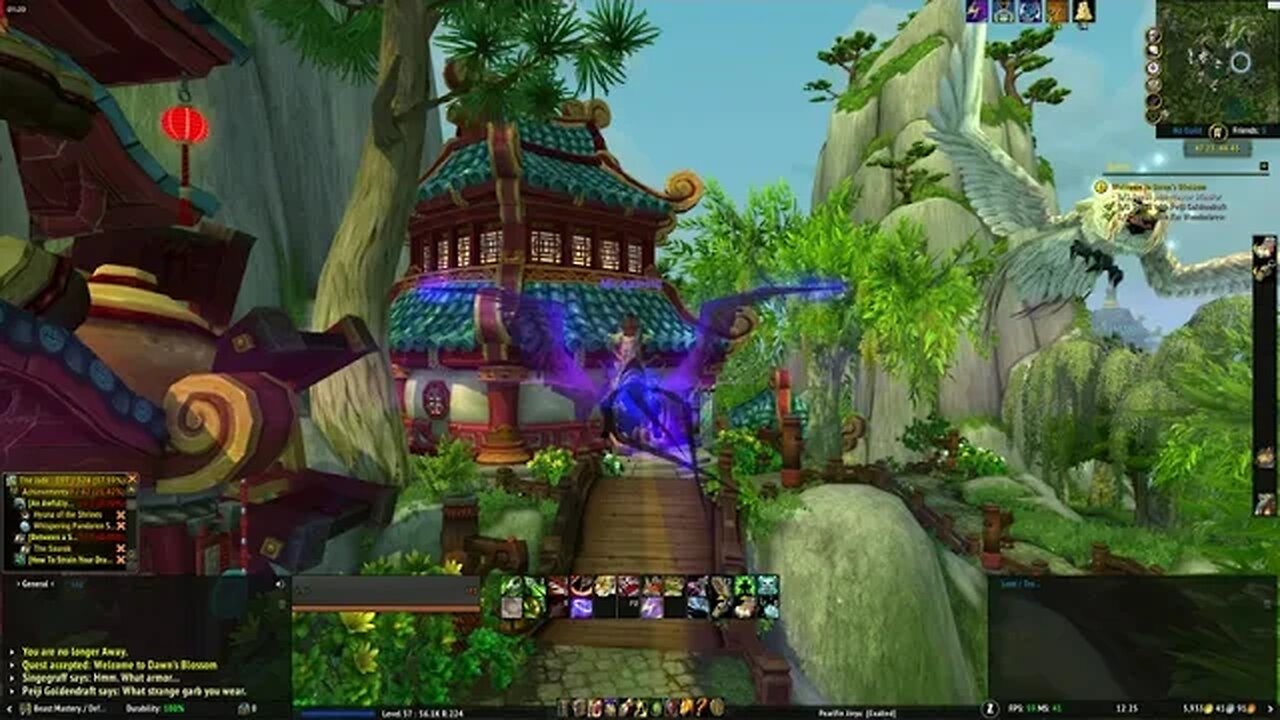 World of Warcraft Mists of Pandaria Welcome to Dawn's Blossom