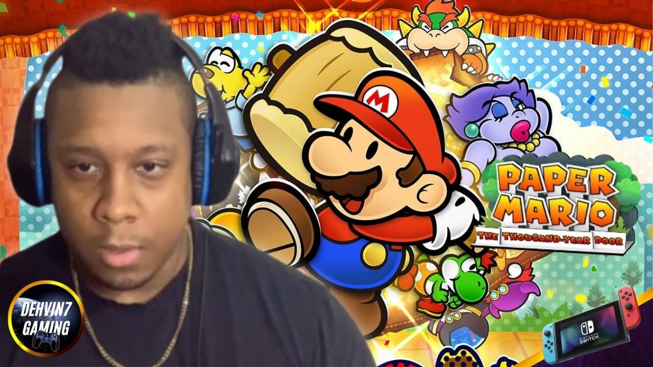 Dehvin reacts to Paper Mario: The Thousand-Year Door - Nintendo Direct