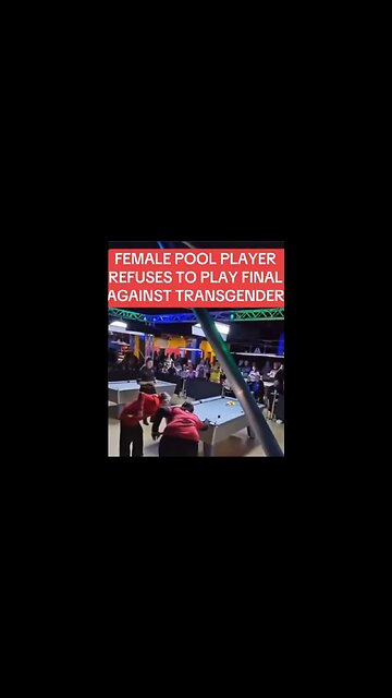 Female pool player REFUSES to compete against transgender