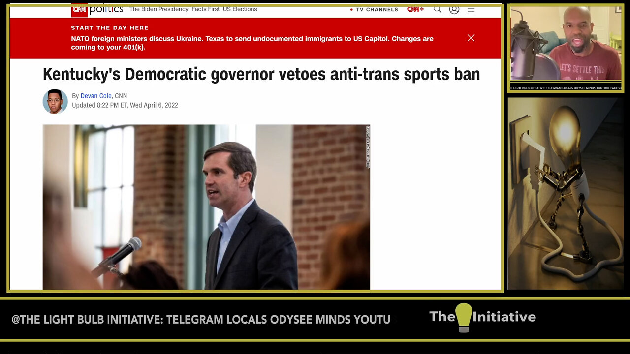 KENTUCKY DEMOCRATIC GOVERNOR VETOES “ANTI-TRANS” SPORTS BAN?