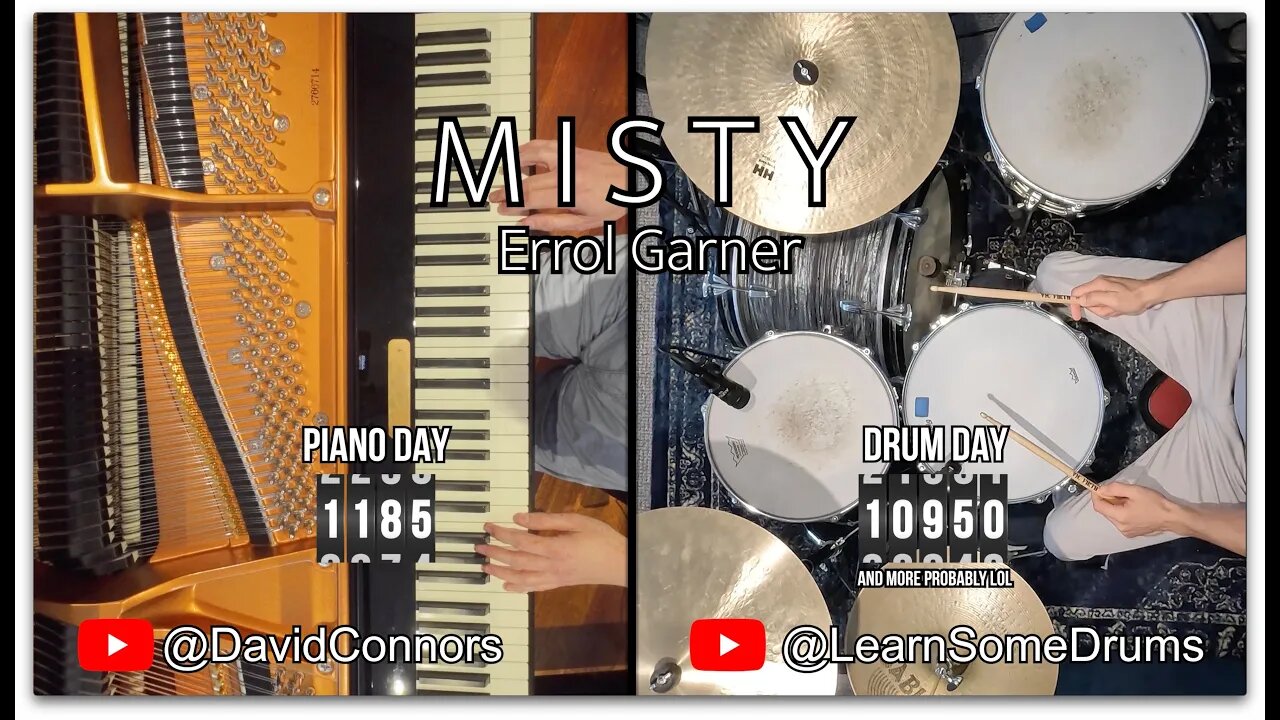 Misty by Errol Garner [collab with @LearnSomeDrums] - Day 1185 Progress