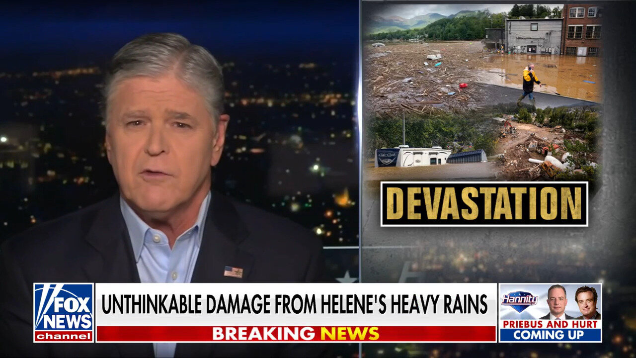 Sean Hannity: Biden And Harris Are Being 'Shamed' Into Action After Hurricane Helene