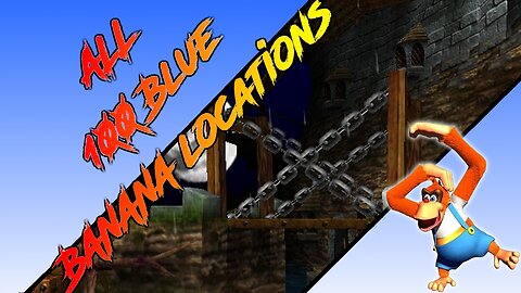 Donkey Kong 64 - Creepy Castle - Lanky Kong - All 100 Blue Banana Locations