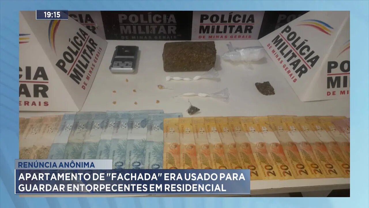 Drogas e dinheiro: Batida Policial estoura endereço usado para o crime de tráfico.