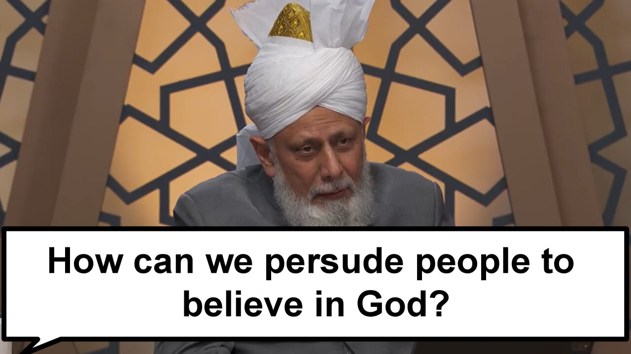 How can we persuade people to believe in God?