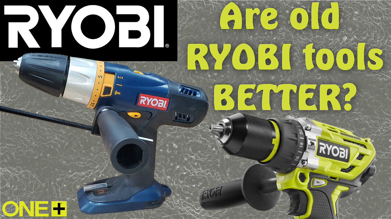 Is This Old RYOBI Drill Better Than My New Drill? Can the old tools really use the new batteries?