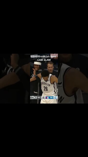NBA@Brooklyn Nets - CAM SLAM #shorts #brooklynnets