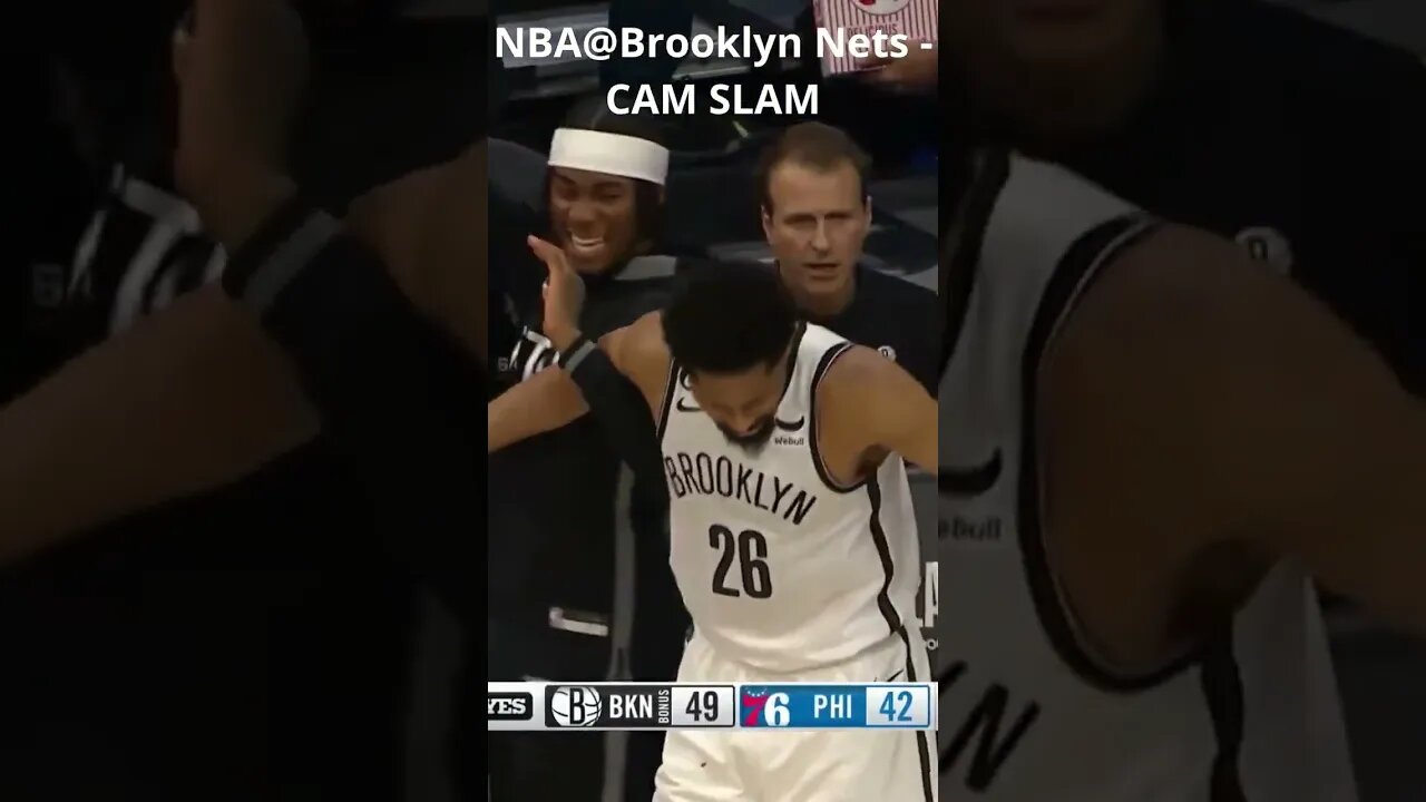 NBA@Brooklyn Nets - CAM SLAM #shorts #brooklynnets