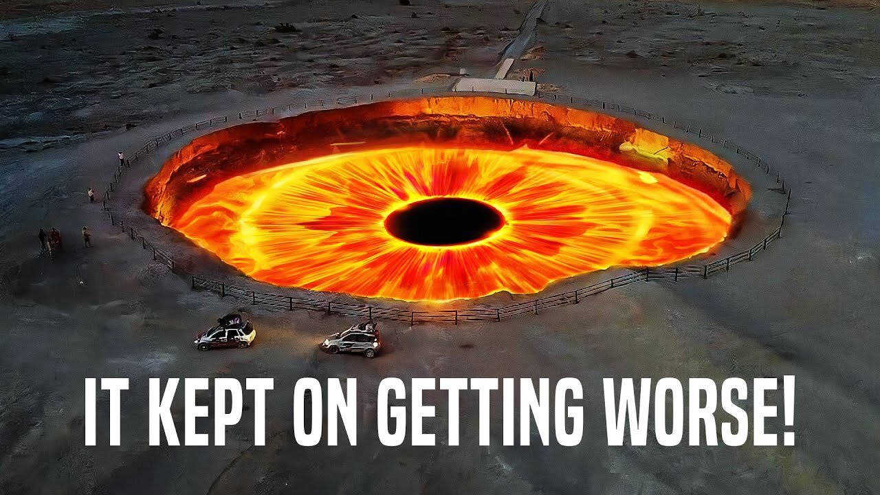 Sinkhole Leading to Hell. In Some Point The Borehole-Drilling Project Went Terribly Wrong