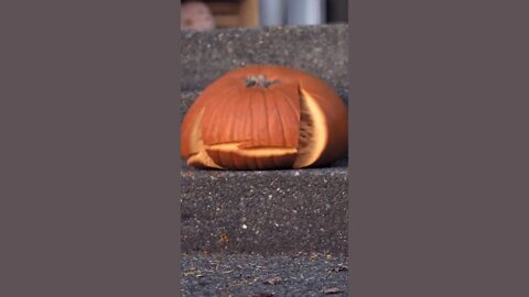 Pumpkin vs. Stairs