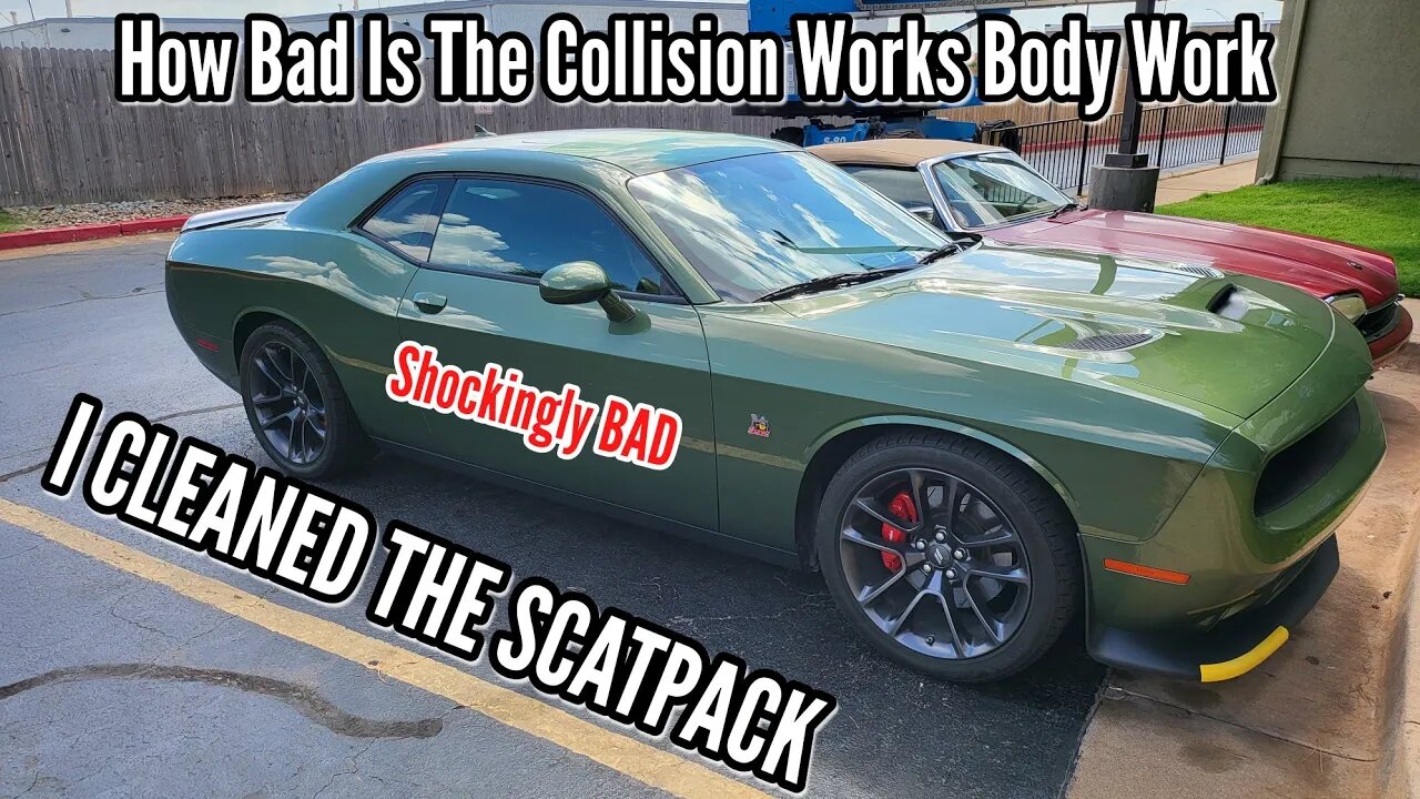 I Cleaned The ScatPack How Bad Does The Paint Job Look From Collision Works. (Spoiler it's BAD)