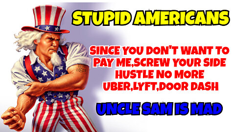 THEY ARE STOPPING UBER, LYFT, DOORDASH BECAUSE NOBODY PAYING TAXES TO UNCLE SAM