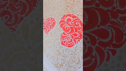 THE MAGIC POWER OF HEARTS. watercolor drawing. Free video footage for your videos!
